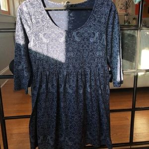 F21 3/4 sleeve babydoll dress